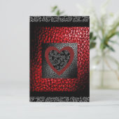 ルビーレザーフェイクバリンチンレース招待状 招待状 (スタンド正面)