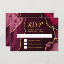 ルビーレッドとゴールドのアゲート大理石