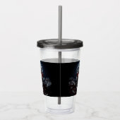 ルビーレッドアイズアクリルタンブラー付きクリスタルスカル アクリルタンブラー (右)