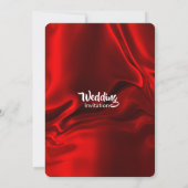 ルビーレッドエレガントリップルシルキーサテンクラシック 招待状 (裏面)