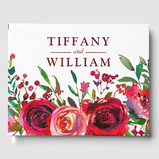 ルビーレッドエレガントローゼズブルゴーニュすべての行事 ゲストブック (正面)