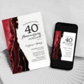 ルビーレッドエレガント40周年記念 招待状