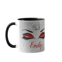 ルビーレッドグリッターアイズモノグラム