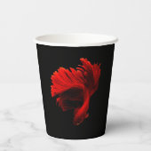 ルビーレッドシャム戦闘魚 紙コップ (裏面)