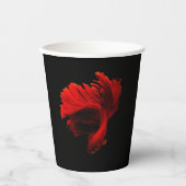 ルビーレッドシャム戦闘魚 紙コップ (正面)