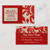 ルビーレッドタイペダマスクプリント 名刺 (正面/裏面)