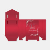 ルビーレッドデコレーション25誕生日 フェイバーボックス (折り畳みなし)