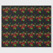 ルビーレッドナスタジウム ラッピングペーパー (フラット)