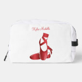 ルビーレッドバレエスリッパ付きネームダンス ドップキット (裏面)