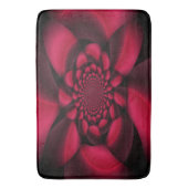 ルビーレッドブラックペタル バスマット (正面縦)