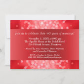 ルビーレッドボケ 40周年パーティー 招待状 (裏面)