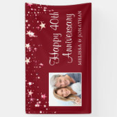 ルビーレッドモダンスターズ40周年記念写真 横断幕 (縦)