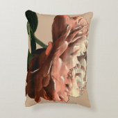 ルビーレッドローズホワイトアクセント アクセントクッション (裏面(縦))