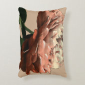 ルビーレッドローズホワイトアクセント アクセントクッション (正面(垂直))