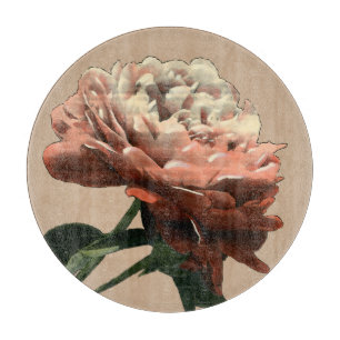 ルビーレッドローズホワイトアクセント カッティングボード