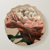 ルビーレッドローズホワイトアクセント ラウンドクッション (裏面)