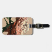 ルビーレッドローズホワイトアクセント ラゲッジタグ (正面横)