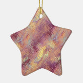 ルビーレッド液体パターン セラミックオーナメント (左)