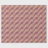 ルビーレッド液体パターン ラッピングペーパー (フラット)