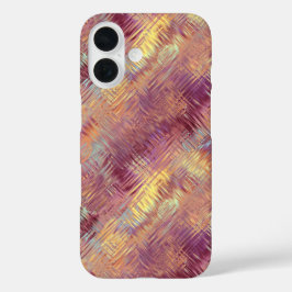 ルビーレッド液体パターン iPhone 16ケース