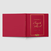 ルビーレッド結婚ズ ゲストブック (全面)