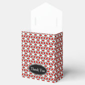 ルビーレッド花柄パーティーの好意ボックス フェイバーボックス (オープン)