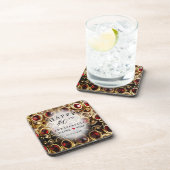 ルビーレッド40周年結婚記念 コースター (右側)