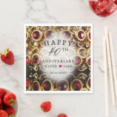 ルビーレッド40周年結婚記念 スタンダードランチョンナプキン (インサイチュ)