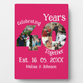 ルビーレッド40周年結婚11フォトコラージュ フォトプラーク (正面)