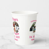 ルビーレッド40周年結婚11フォトコラージュ 紙コップ (右)