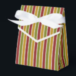 ルビーレッド、オリーブグリーン、金ゴールド フェイバーボックス<br><div class="desc">ルビーレッド、オリーブグリーンと金ゴールドストライプのビーフボックスとリボンのネクタイ。すべてのギフト装飾テーマに最適。シンプル追加の装飾に応じてマキシマリストに/ミニマリスト。</div>