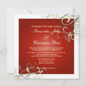 ルビーレッド+クリームスワール 招待状 (裏面)