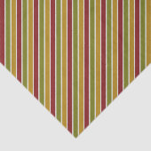 ルビーレッド、グリーンオリーブ、金ゴールド ストライプの 薄葉紙 (詳細)