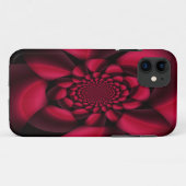 ルビーレッド ブラック ペタル Case-Mate iPhoneケース (裏面(横))