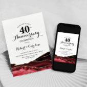 ルビーレッド 40周年記念 招待状