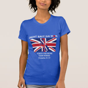 ルビー以上の価値がある英国のMUM PROV 31青 Tシャツ