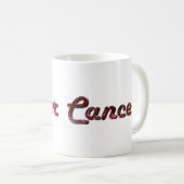 ルビー原石におけるがん〔占星術の〕十二宮図 コーヒーマグカップ (正面右)