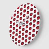 ルビー原石文様7月誕生石大時計 ラージ壁時計 (傾斜)