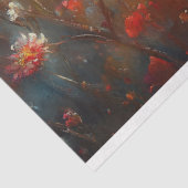 ルビー喉のスズメハチドリの花のデコパージュ 薄葉紙 (詳細)