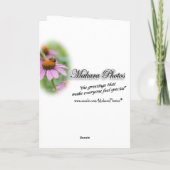 ルビー喉のハミングバードカスタマイズ-  カード (裏面)