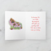 ルビー喉のハミングバードカスタマイズ-  カード (内部)