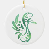 ルビー喉のハミングバード セラミックオーナメント (裏面)