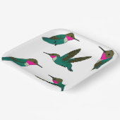 ルビー喉のハミングバード ペーパープレート (傾斜あり)