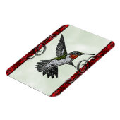 ルビー喉のハミングバード マグネット (左側)