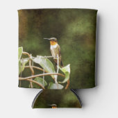 ルビー喉のハミングバード 缶クーラー (正面)