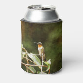 ルビー喉のハミングバード 缶クーラー (缶裏面)