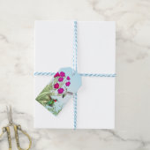 ルビー喉ハミングバードカップルのギフトラベル ギフトタグ (より糸付き)