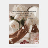 「ルビー大切よりも多い」 アクリルサイン (正面)