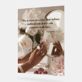 「ルビー大切よりも多い」 アクリルサイン (傾斜)