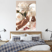 「ルビー大切よりも多い」 キャンバスプリント (インサイチュ (寝室))